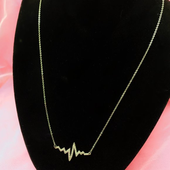 Cardiogram Necklace Silver - Picture 1 of 1